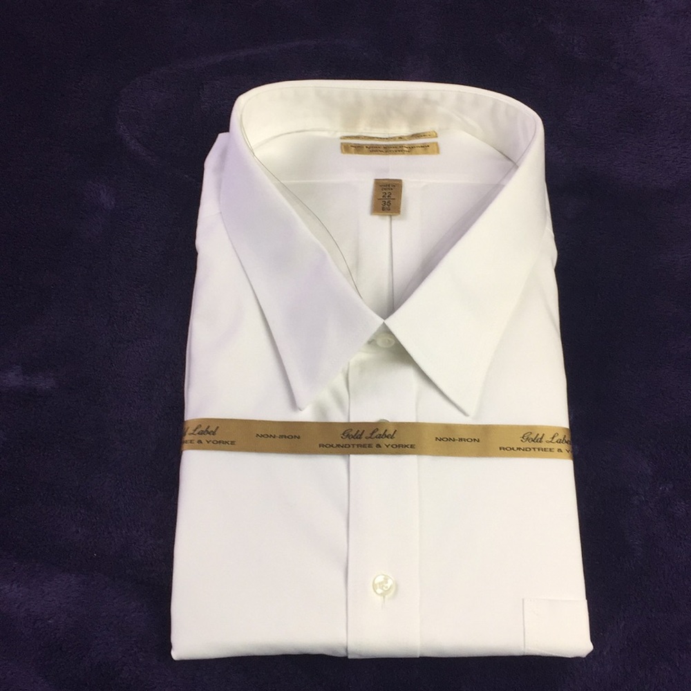 Gold Label Roundtree & York’s White Dress Shirt
